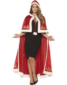 Woman's Miss Claus Cape