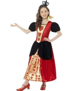 Costume da principessa di cuori per bambina