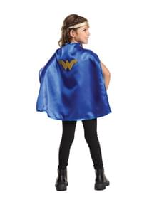 Wonderwoman Tiara og Kappe Sett for Jente