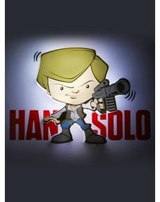 Dekorative Lampe 3D Han Solo cartoon