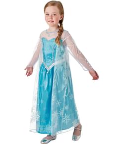 Deluxe Elsa Frozen costume for a girl