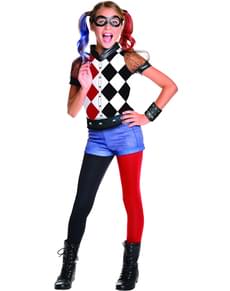 Girl's Classic Deluxe Harley Quinn Costume