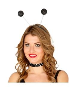 Diadema con bolle con scintillio nero