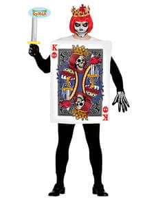 Man's King of Skulls Card Costume
