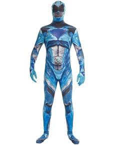 Power Ranger Movie Morphsuits Kostüm blau für Erwachsene