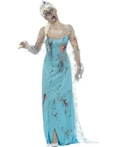 Zombie Elsa Kostüm für Damen