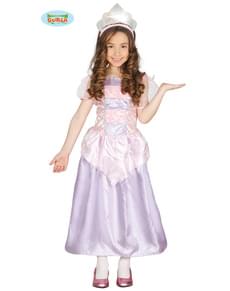 Déguisement princesse rose du royaume fille