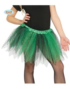 Tutu vert et noir paillettes fille