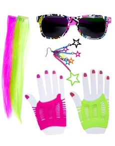 Kit costume fille des années 80