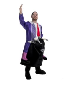 Stierkämpfer auf Stier Ride On Kostüm für Erwachsene