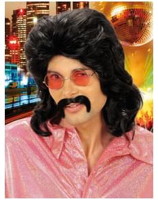 Perruque et moustache années 70